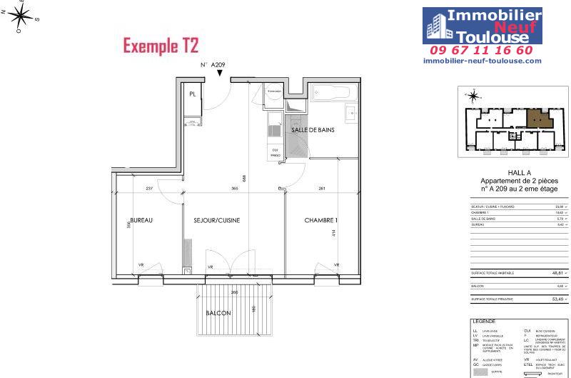 Appartements neufs à Toulouse Barrière De Paris - Programmes immobiliers neufs Cogedim Rosae