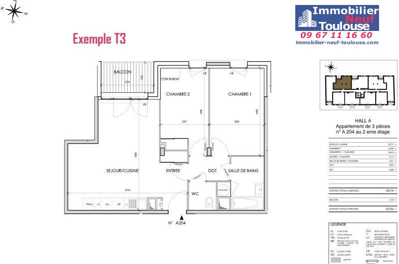 Appartements neufs à Toulouse Barrière De Paris - Programmes immobiliers neufs Cogedim Rosae
