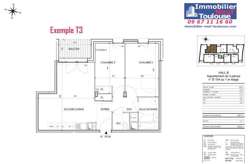 Appartements neufs à Toulouse Barrière De Paris - Programmes immobiliers neufs Cogedim Rosae