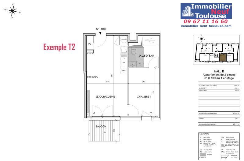 Appartements neufs à Toulouse Barrière De Paris - Programmes immobiliers neufs Cogedim Rosae