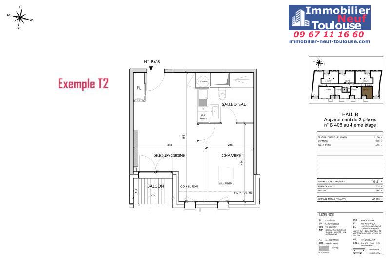 Appartements neufs à Toulouse Barrière De Paris - Programmes immobiliers neufs Cogedim Rosae