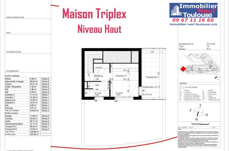 Maisons neuves à Toulouse Saint Michel - Programmes immobiliers neufs Icade Le Parc maison