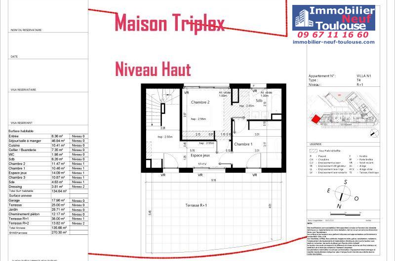 Maisons neuves à Toulouse Saint Michel - Programmes immobiliers neufs Icade Le Parc maison