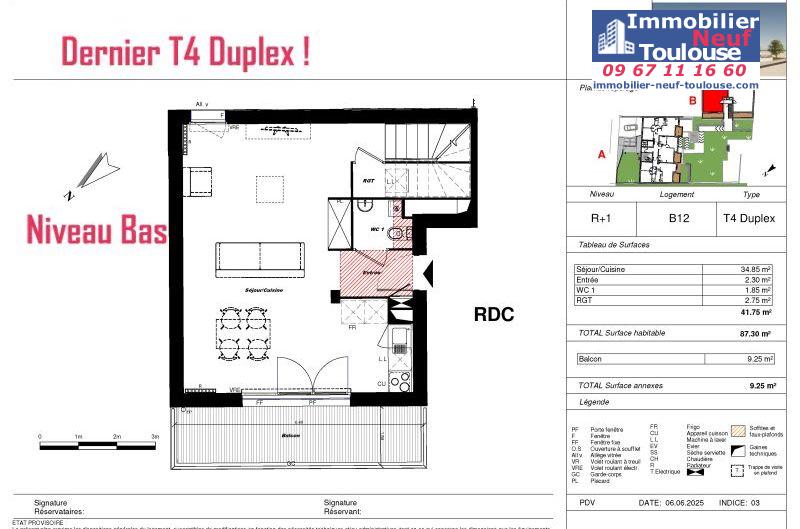 Appartements neufs à Toulouse Terrasse - Programmes immobiliers neufs Eclisse le pionnière