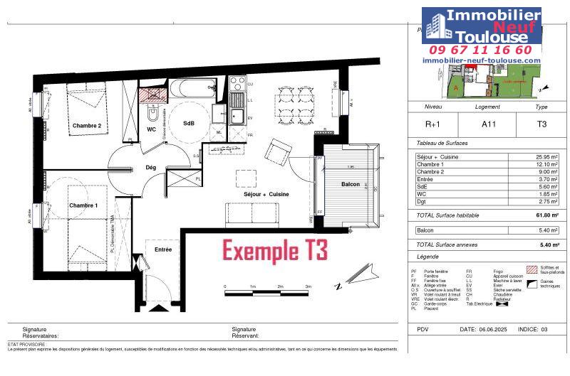 Appartements neufs à Toulouse Terrasse - Programmes immobiliers neufs Eclisse le pionnière