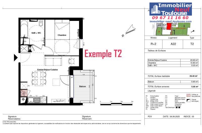 Appartements neufs à Toulouse Terrasse - Programmes immobiliers neufs Eclisse le pionnière