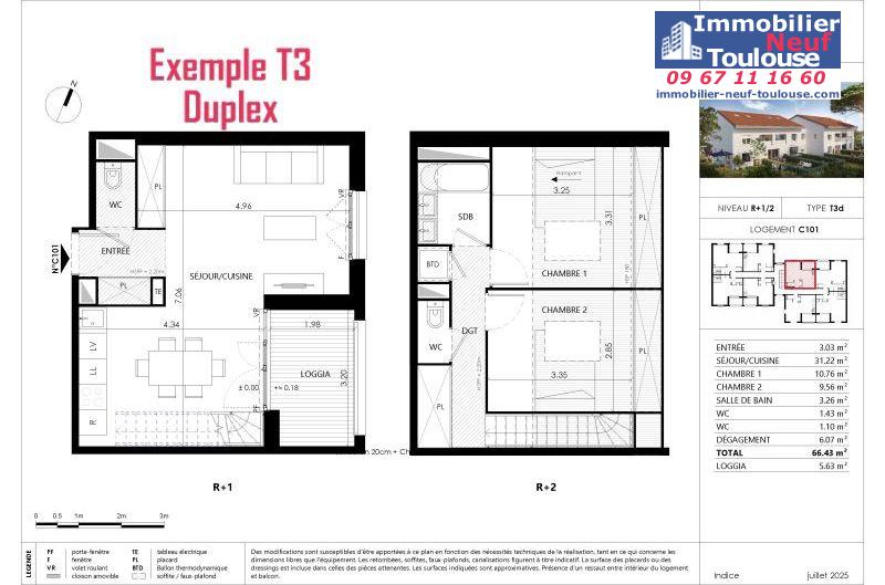 Appartements neufs à Blagnac - Programmes immobiliers neufs Prism parc grenadine /