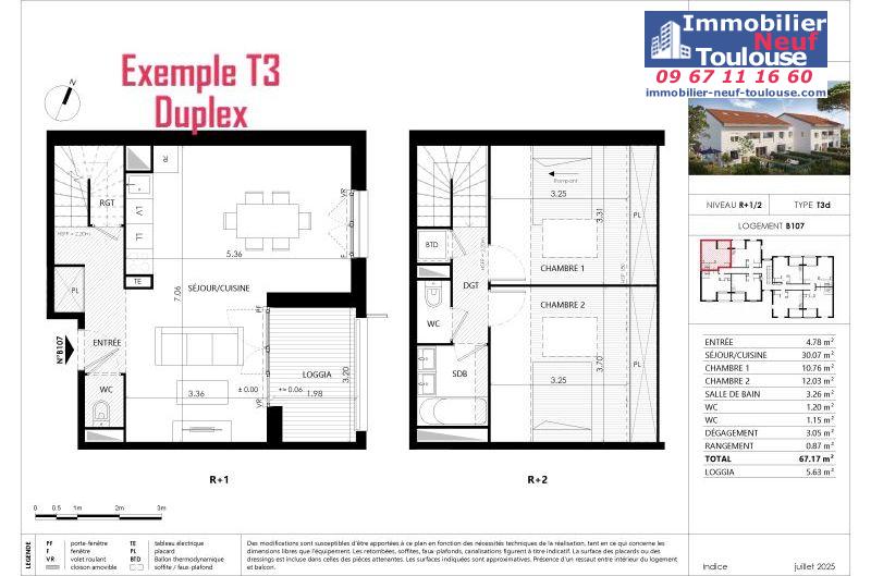 Appartements neufs à Blagnac - Programmes immobiliers neufs Prism parc grenadine /
