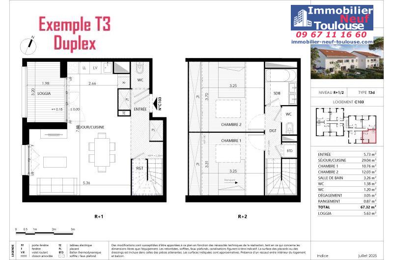 Appartements neufs à Blagnac - Programmes immobiliers neufs Prism parc grenadine /