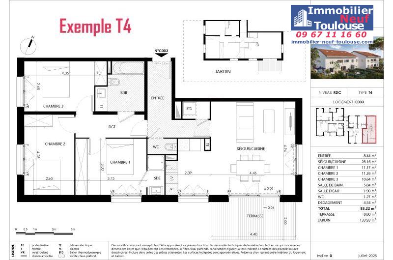 Appartements neufs à Blagnac - Programmes immobiliers neufs Prism parc grenadine /