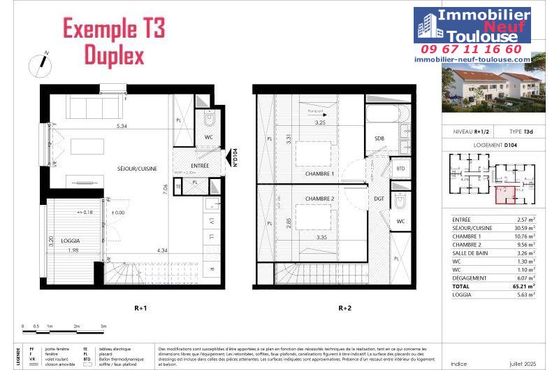 Appartements neufs à Blagnac - Programmes immobiliers neufs Prism parc grenadine /