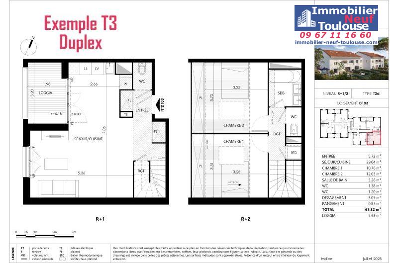 Appartements neufs à Blagnac - Programmes immobiliers neufs Prism parc grenadine /