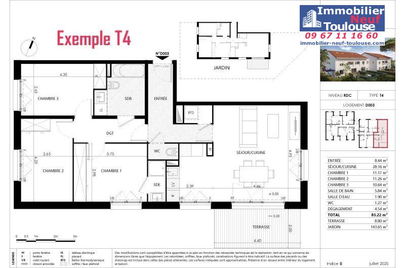 Appartements neufs à Blagnac - Programmes immobiliers neufs Prism parc grenadine /