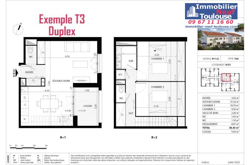 Appartements neufs à Blagnac - Programmes immobiliers neufs Prism parc grenadine /