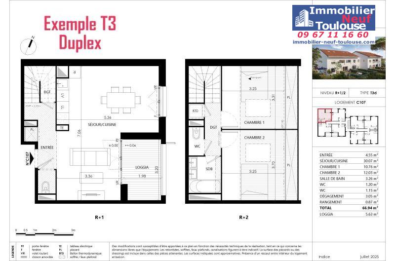 Appartements neufs à Blagnac - Programmes immobiliers neufs Prism parc grenadine /