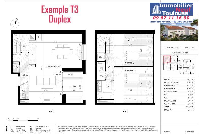 Appartements neufs à Blagnac - Programmes immobiliers neufs Prism parc grenadine /