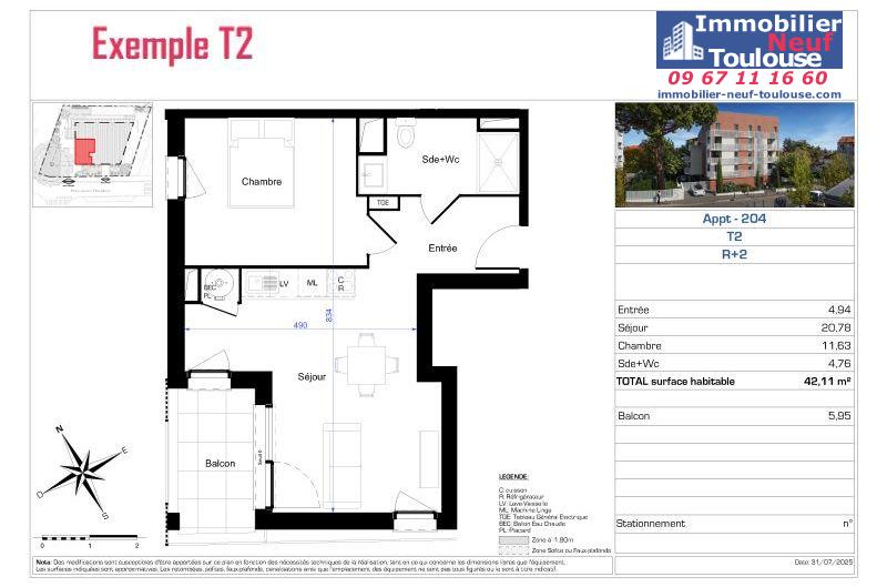 Appartements neufs à Toulouse Roseraie - Programmes immobiliers neufs Fonciere du SUD Familodge de la Roseraie