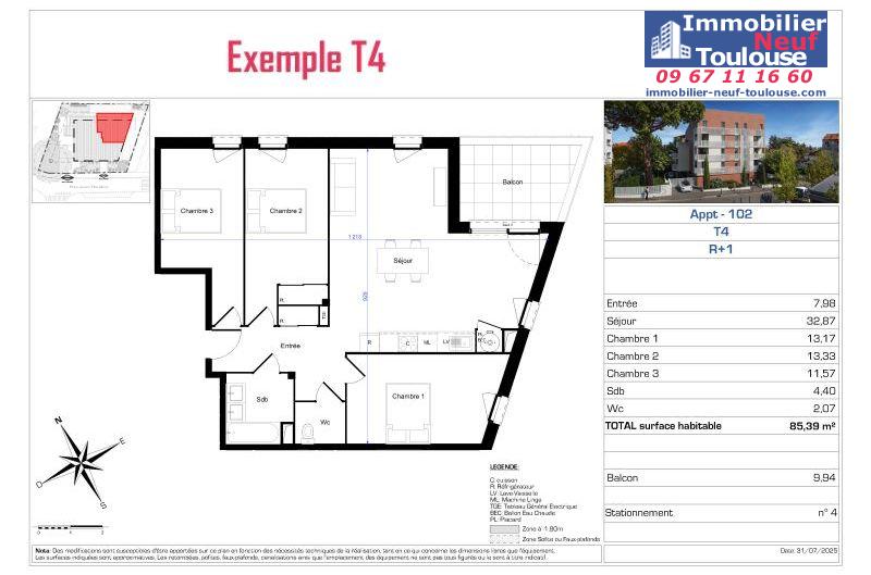 Appartements neufs à Toulouse Roseraie - Programmes immobiliers neufs Fonciere du SUD Familodge de la Roseraie