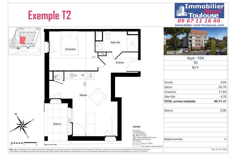 Appartements neufs à Toulouse Roseraie - Programmes immobiliers neufs Fonciere du SUD Familodge de la Roseraie