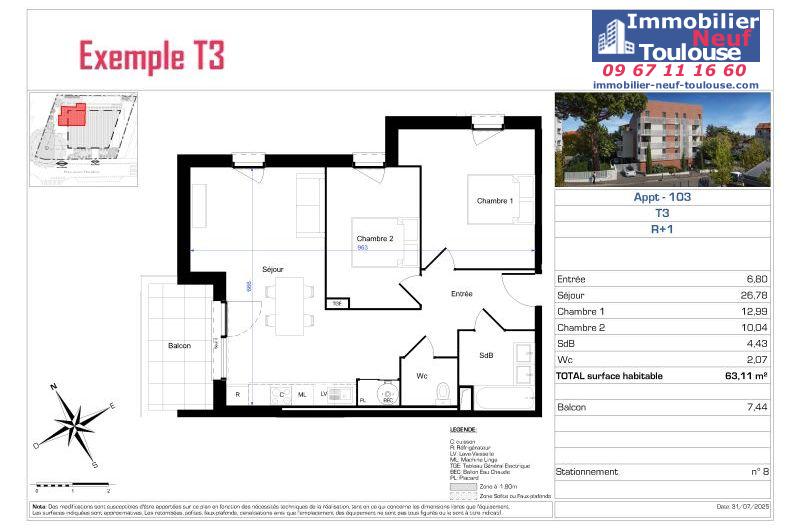 Appartements neufs à Toulouse Roseraie - Programmes immobiliers neufs Fonciere du SUD Familodge de la Roseraie