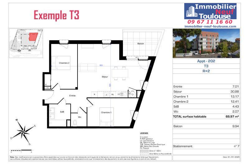 Appartements neufs à Toulouse Roseraie - Programmes immobiliers neufs Fonciere du SUD Familodge de la Roseraie