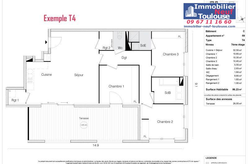 Appartements neufs à Toulouse Empalot - Programmes immobiliers neufs Greencity Sporting promotion PARK VIEW //