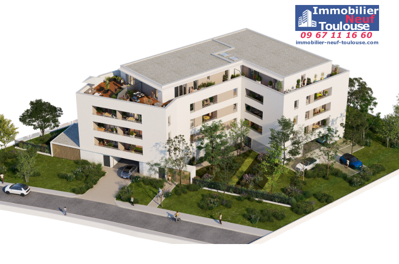 Appartements neufs à Toulouse Trois Cocus - Programmes immobiliers neufs Carrere COTE URBAIN