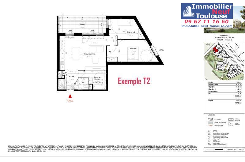 Appartements neufs à Toulouse Saint Martin Du Touch - Programmes immobiliers neufs DEMATHIEU Bard Terre D' envol