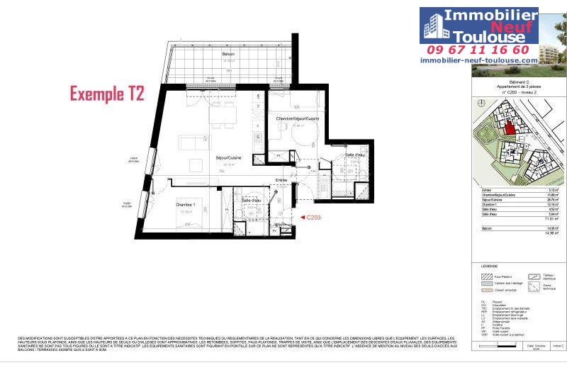 Appartements neufs à Toulouse Saint Martin Du Touch - Programmes immobiliers neufs DEMATHIEU Bard Terre D' envol