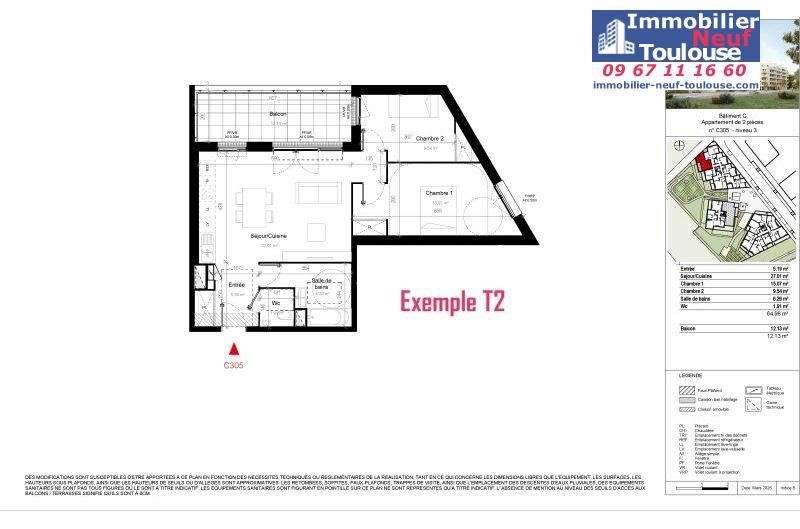 Appartements neufs à Toulouse Saint Martin Du Touch - Programmes immobiliers neufs DEMATHIEU Bard Terre D' envol