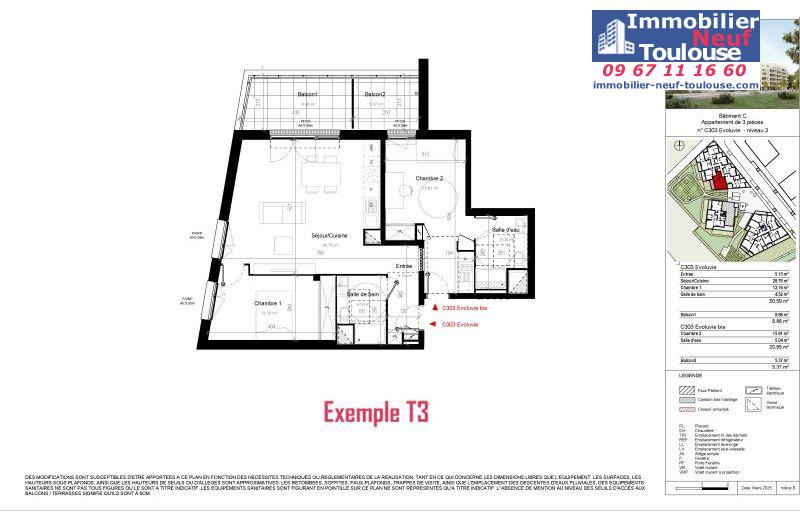 Appartements neufs à Toulouse Saint Martin Du Touch - Programmes immobiliers neufs DEMATHIEU Bard Terre D' envol