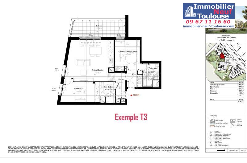 Appartements neufs à Toulouse Saint Martin Du Touch - Programmes immobiliers neufs DEMATHIEU Bard Terre D' envol