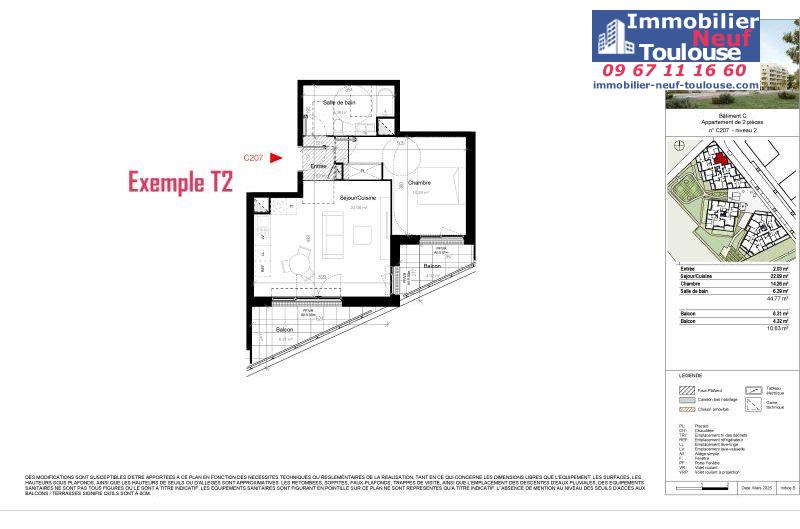 Appartements neufs à Toulouse Saint Martin Du Touch - Programmes immobiliers neufs DEMATHIEU Bard Terre D' envol