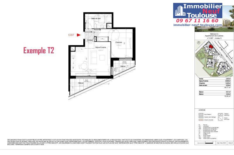 Appartements neufs à Toulouse Saint Martin Du Touch - Programmes immobiliers neufs DEMATHIEU Bard Terre D' envol
