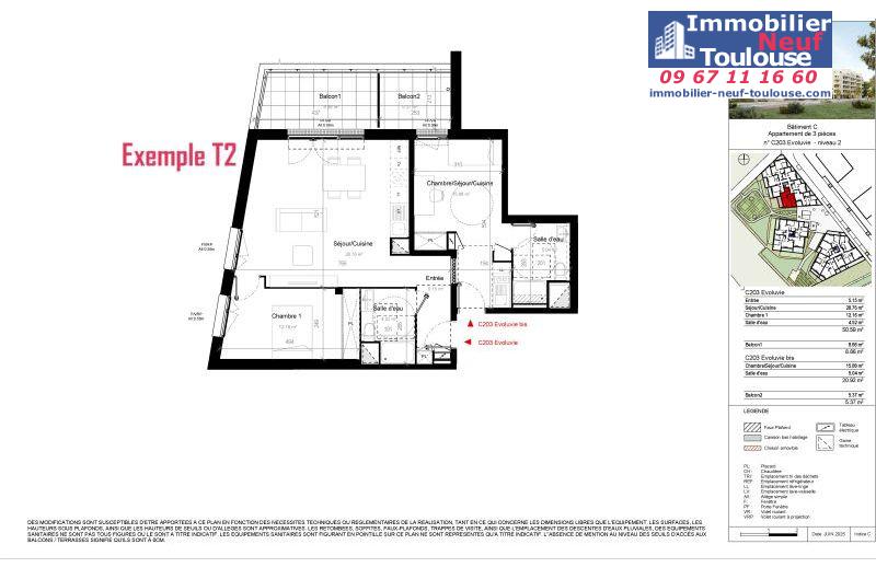 Appartements neufs à Toulouse Saint Martin Du Touch - Programmes immobiliers neufs DEMATHIEU Bard Terre D' envol
