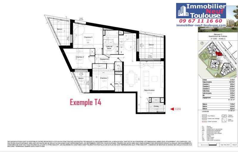Appartements neufs à Toulouse Saint Martin Du Touch - Programmes immobiliers neufs DEMATHIEU Bard Terre D' envol