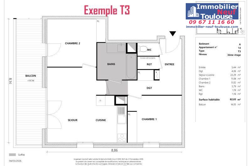 Appartements neufs à Toulouse Empalot - Programmes immobiliers neufs Greencity PARK VIEW 2 //