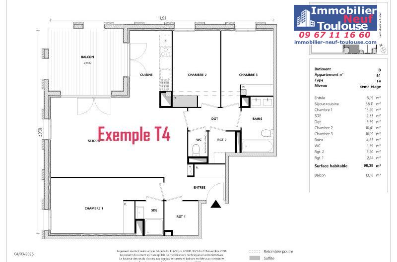 Appartements neufs à Toulouse Empalot - Programmes immobiliers neufs Greencity PARK VIEW 2 //
