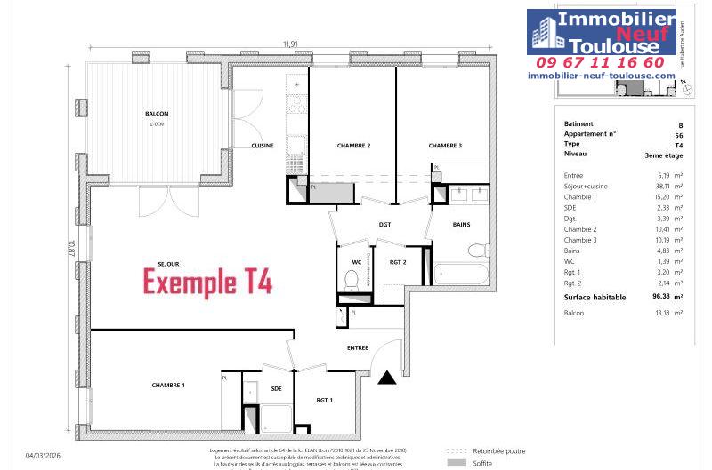 Appartements neufs à Toulouse Empalot - Programmes immobiliers neufs Greencity PARK VIEW 2 //