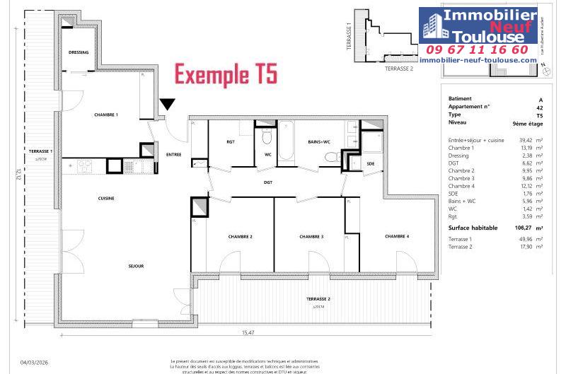 Appartements neufs à Toulouse Empalot - Programmes immobiliers neufs Greencity PARK VIEW 2 //