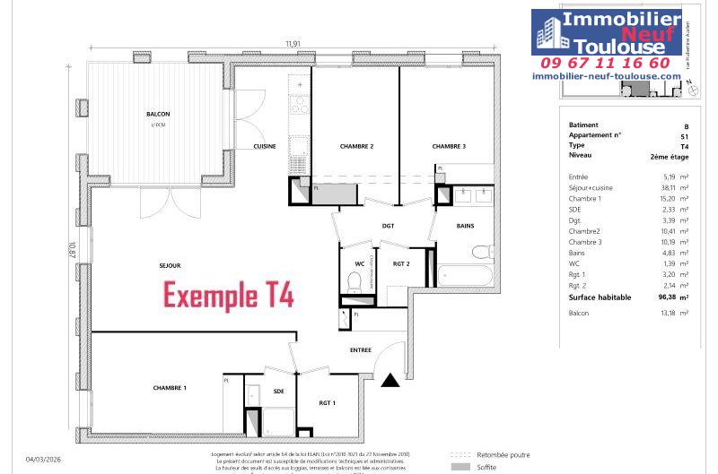 Appartements neufs à Toulouse Empalot - Programmes immobiliers neufs Greencity PARK VIEW 2 //