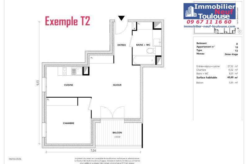 Appartements neufs à Toulouse Empalot - Programmes immobiliers neufs Greencity PARK VIEW 2 //