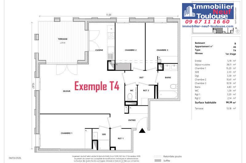 Appartements neufs à Toulouse Empalot - Programmes immobiliers neufs Greencity PARK VIEW 2 //