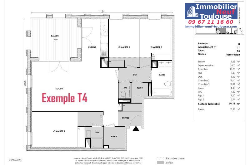 Appartements neufs à Toulouse Empalot - Programmes immobiliers neufs Greencity PARK VIEW 2 //