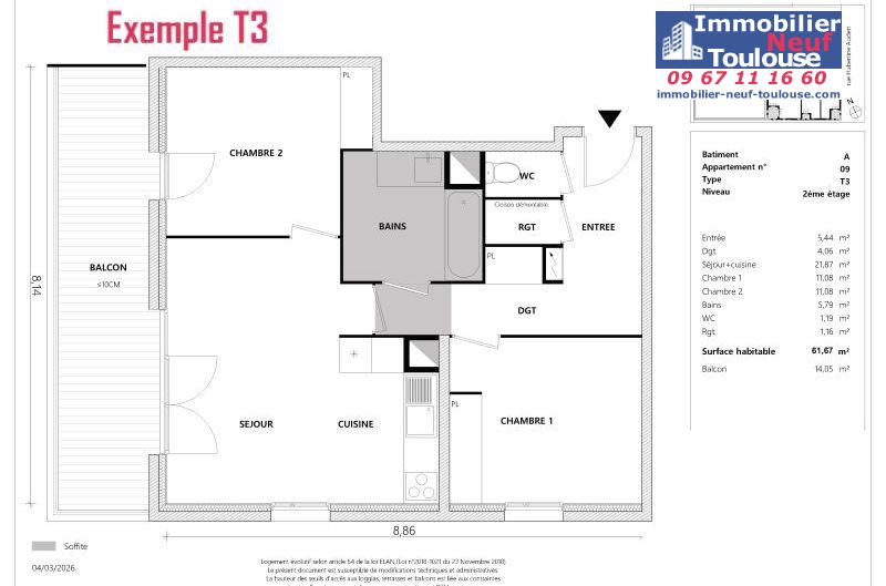 Appartements neufs à Toulouse Empalot - Programmes immobiliers neufs Greencity PARK VIEW 2 //