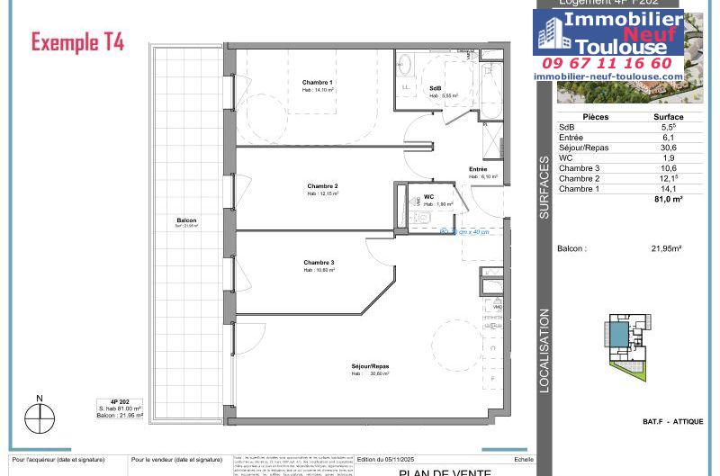 Appartements neufs à Tournefeuille - Programmes immobiliers neufs Stradim Rives du lac