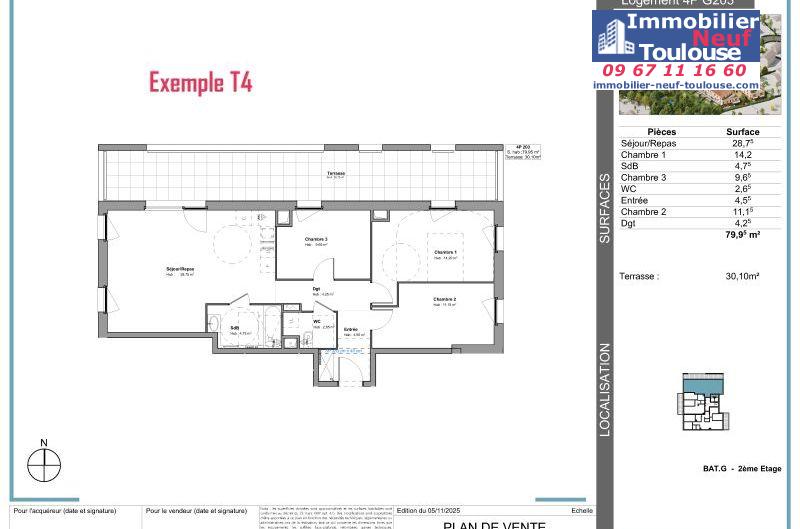 Appartements neufs à Tournefeuille - Programmes immobiliers neufs Stradim Rives du lac
