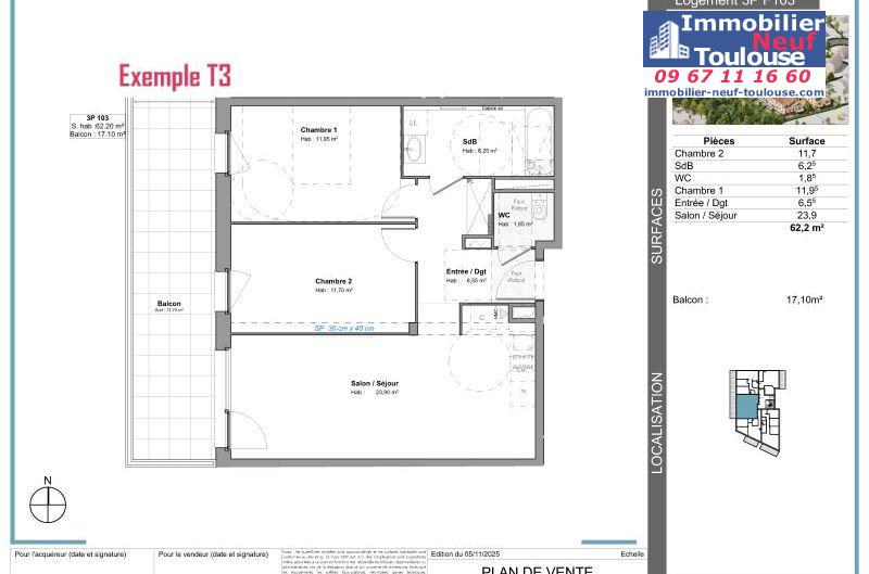 Appartements neufs à Tournefeuille - Programmes immobiliers neufs Stradim Rives du lac