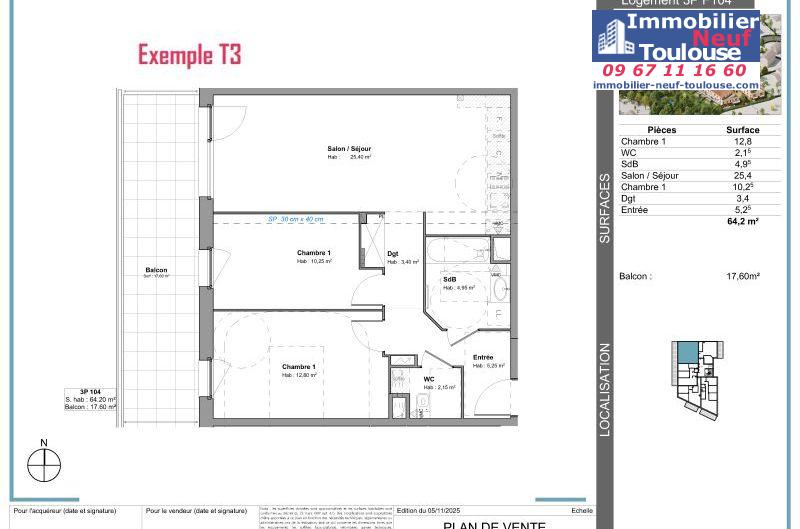 Appartements neufs à Tournefeuille - Programmes immobiliers neufs Stradim Rives du lac