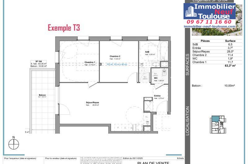 Appartements neufs à Tournefeuille - Programmes immobiliers neufs Stradim Rives du lac